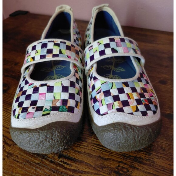 Keen Shoes - KEEN Harvest Multicolored Woven Mosaic Mary Jane Flats Size 6.5